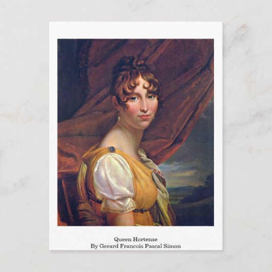 Koningin Hortense van Gerard Francois Pascal Simon Briefkaart (Voorkant)