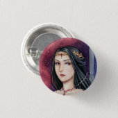 koningin Ickova van Thera Ronde Button 3,2 Cm (Voorkant /achterkant)