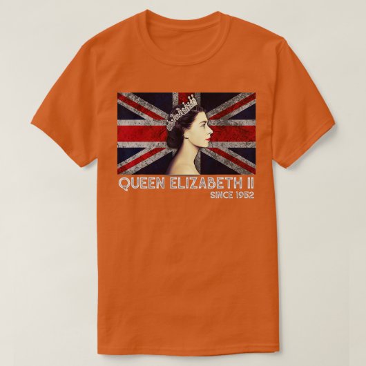 koningin II - ElizabethS England - Koningin van En T-shirt (Design voorkant)