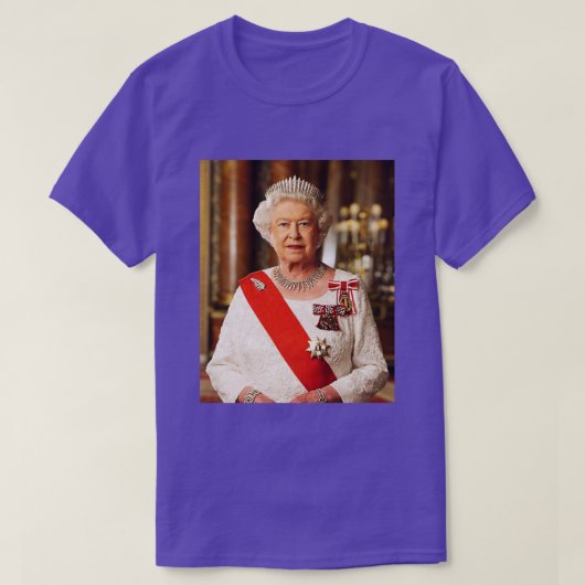 koningin II - ElizabethS England - Koningin van En T-shirt (Design voorkant)