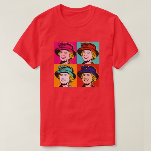 koningin II - ElizabethS England - Koningin van En T-shirt (Design voorkant)