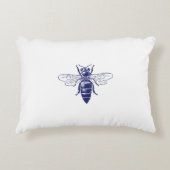 Koningin in Blauw Accent Kussen (Voorkant)