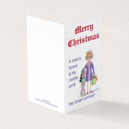 Koningin in blauw krijgt gelijke behandeling thuis kaart