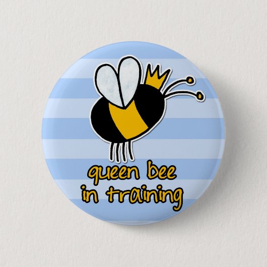 koningin in in opleiding ronde button 5,7 cm (Voorkant)