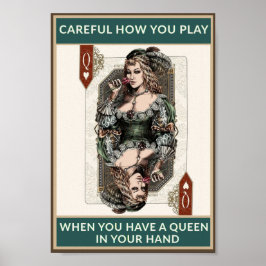 Koningin in je hand poster