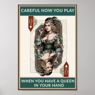 Koningin in je hand poster