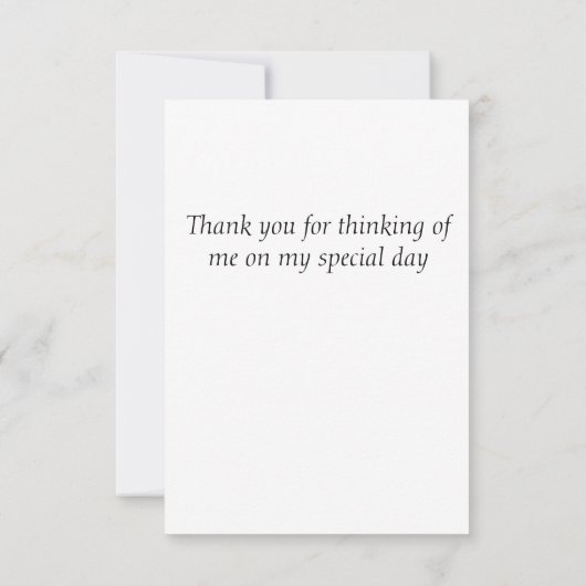 Koningin in rood met blauwe vogels bedankkaart (Achterkant)