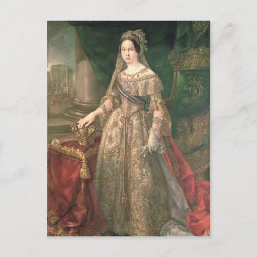 Koningin Isabella II 1843 Briefkaart (Voorkant)