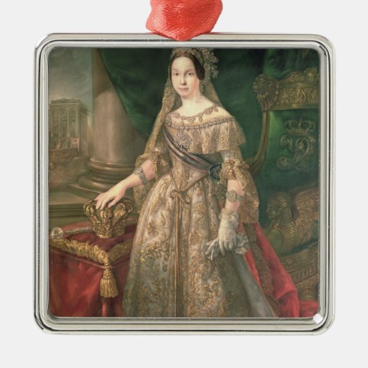 Koningin Isabella II 1843 Metalen Ornament (Voorkant)