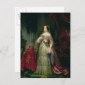 Koningin Isabella II van Spanje Briefkaart (Voorkant / Achterkant)