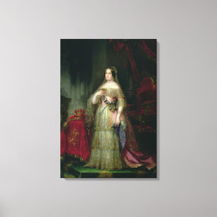 Koningin Isabella II van Spanje Canvas Afdruk