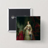 Koningin Isabella II van Spanje Vierkante Button 5,1 Cm (Voorkant /achterkant)
