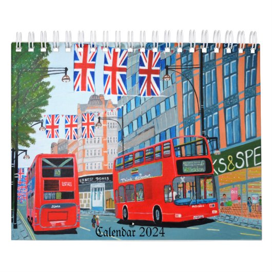 Koningin Jubileum Londen Kalender 2024 (Hoes)