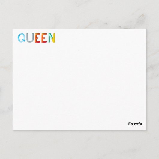 Koningin Kaart (Achterkant)