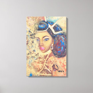 Koningin Kaleila olieverfschilderij van Venus Leon Canvas Afdruk