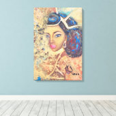 Koningin Kaleila olieverfschilderij van Venus Leon Canvas Afdruk (Insitu (Houten vloer))