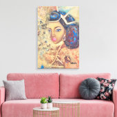 Koningin Kaleila olieverfschilderij van Venus Leon Canvas Afdruk (Insitu (Woonkamer))