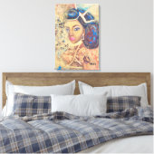 Koningin Kaleila olieverfschilderij van Venus Leon Canvas Afdruk (Insitu (Slaapkamer))