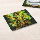 koningin kartonnen onderzetters (Schuin)