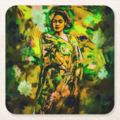 koningin kartonnen onderzetters (Voorkant)