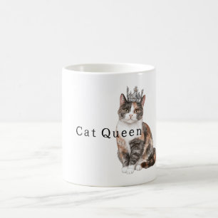 Koningin Kat met Kroon Koffiemok