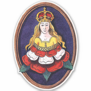 Koningin Katherine Parr Koninklijke Badge Tudor Ro Sticker