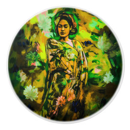 koningin keramische knop