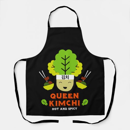 Koningin Kimchi heet en pittig Schort (Voorkant)