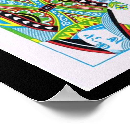 Koningin, Koning, Hartenbok Poster (Hoek)