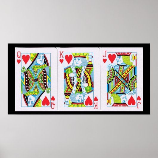 Koningin, Koning, Hartenbok Poster (Voorkant)