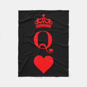 Koningin & Koning Kaarten Shirt Voor Valentijnsdag Fleece Deken