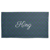 Koningin Koningin Blackwatch Tartan Royal Pset Kussensloop (Voorkant-Links)