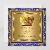 Koningin Koningin Koningin Blauw Elite Birthday Kaart (Voorkant)