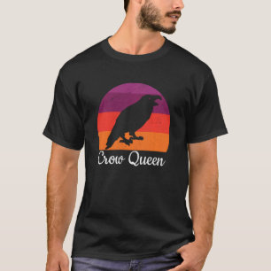 Koningin Kraai Zwarte Raaf Vogelliefhebber Vogelen T-shirt