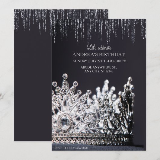 Koningin Kroon Kaart (Voorkant / Achterkant)