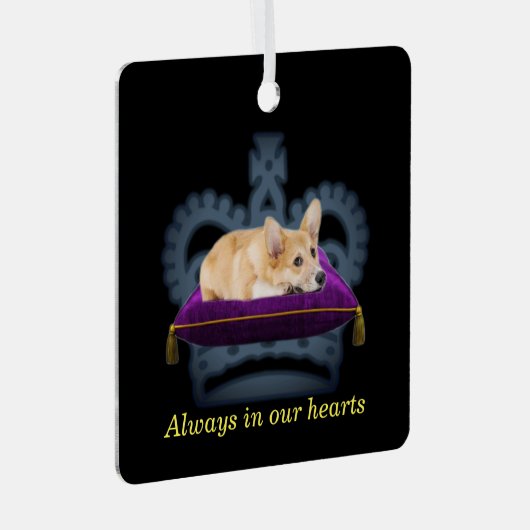  Koningin-kroon Metalen Ornament (Voorkant Rechts)