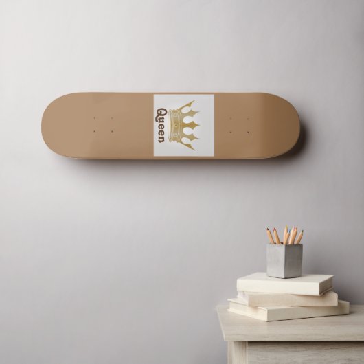 Koningin/Kroonontwerp Persoonlijk Skateboard (Muurkunst (Horizontaal))