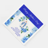 Koningin Lady of Grace Maagd Maria Moeder Bloemen Servet (Hoek)