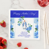 Koningin Lady of Grace Maagd Maria Moeder Bloemen Servet (Insitu)