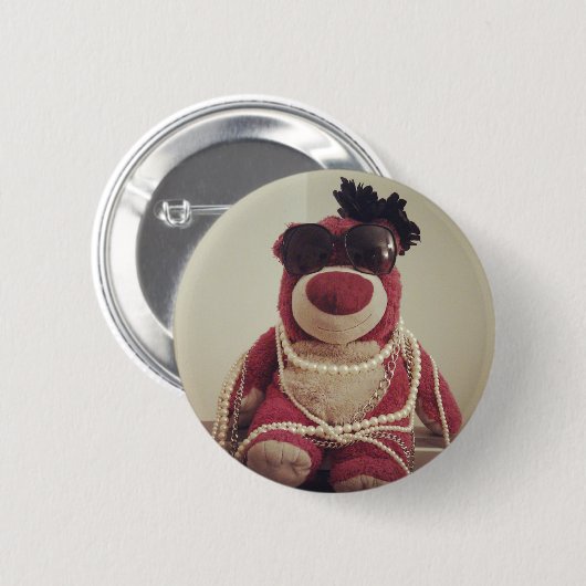 koningin lotso ronde button 5,7 cm (Voorkant /achterkant)