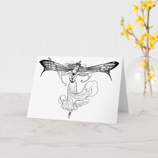 Koningin Mab fee, Koningin van de feeën Kaart (Gele Bloem)