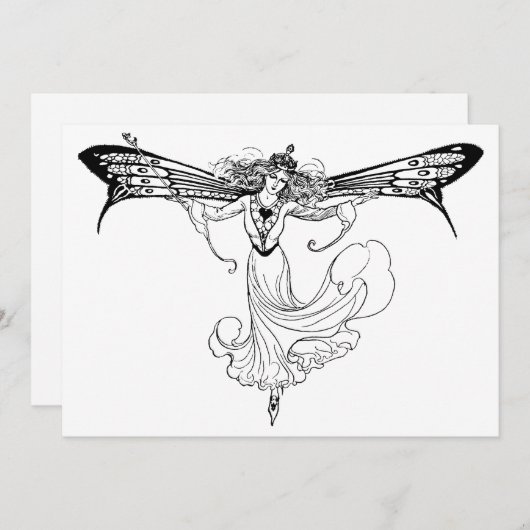 Koningin Mab fee, Koningin van de feeën Kaart (Voorkant / Achterkant)