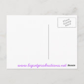 Koningin Mabel en Cedric Briefkaart (Achterkant)