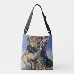 Koningin Maeve Krijgersprinses Fantasie Kunst Crossbody Tas