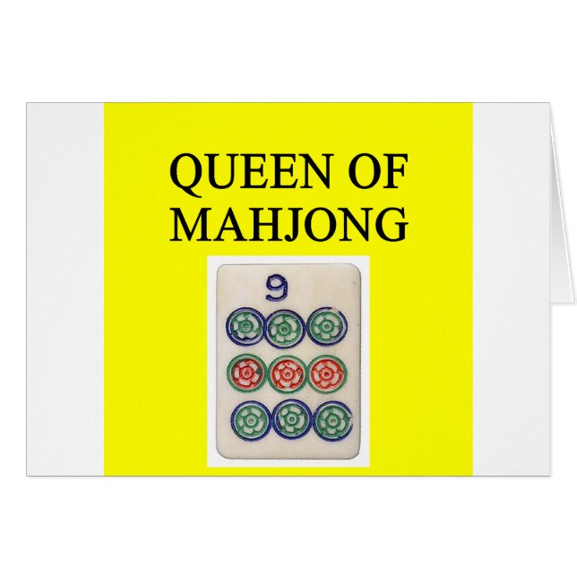 koningin MAHJONG (Voorkant Horizontaal)