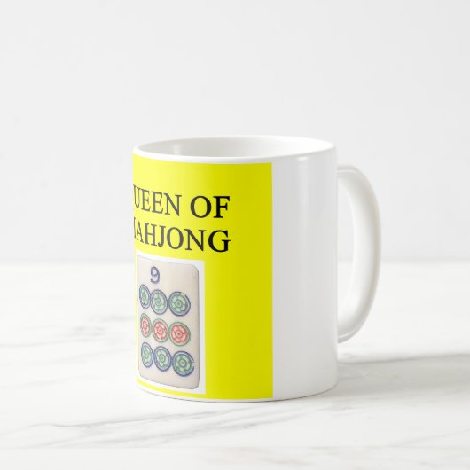 koningin MAHJONG Koffiemok (Voorkant rechts)