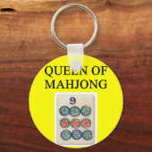 koningin MAHJONG Sleutelhanger (Voorkant)