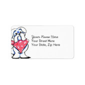 Koningin Maltese Etiket (Voorkant)