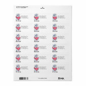 Koningin Maltese Etiket (Full Sheet)