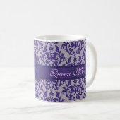 Koningin mama vraagt paarse grijze mok (Voorkant rechts)